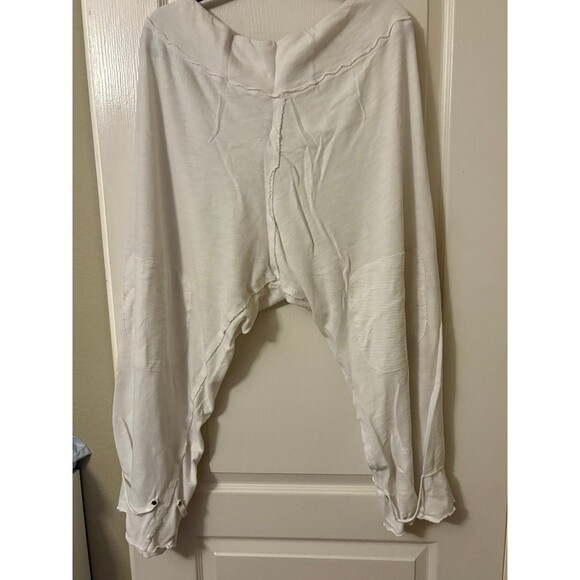 Free People Organic Cotton Lounge Top and Pants in Ivory, size XL - Picture 6 of 12